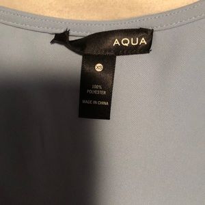 Astr wrap blue dress size XS. Gently worn. Tie in front with added snap.